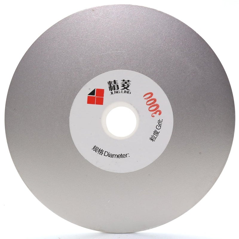 Jingling 4" inch 100mm Diamond Flat Lap Disc Coated Grinding Disk Grit 3000 Fine - Image 1